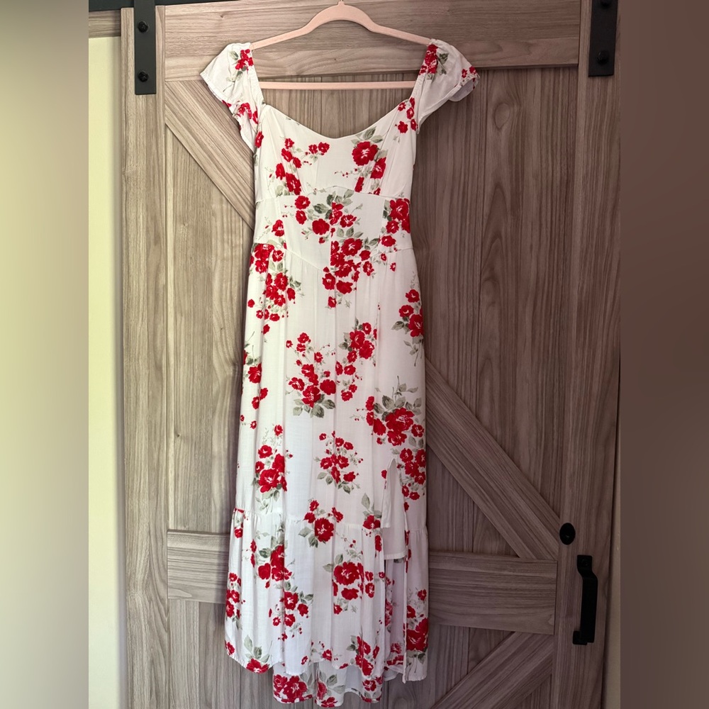 Hollister Open Back Midi Dress